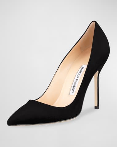 Manolo Blahnik BB 105mm Suede Pumps