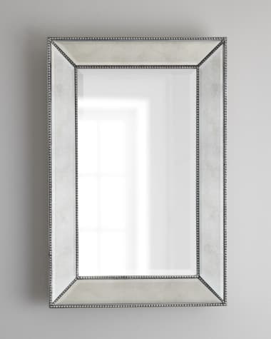 Katherine Noble by BMC Beaded Wall Mirror, 24"W