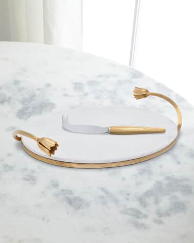 L'Objet Deco Leaves Cheese Serving Set