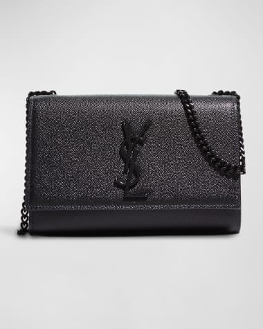 SAINT LAURENT UPTOWN BABY POUCH CUIR IMPRESSION GRAIN DE POUDRE