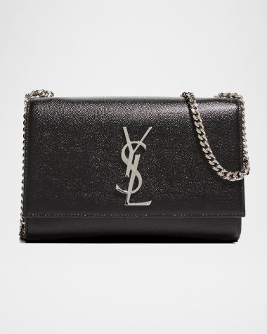 Kate Small YSL Crossbody Bag in Grained Leather