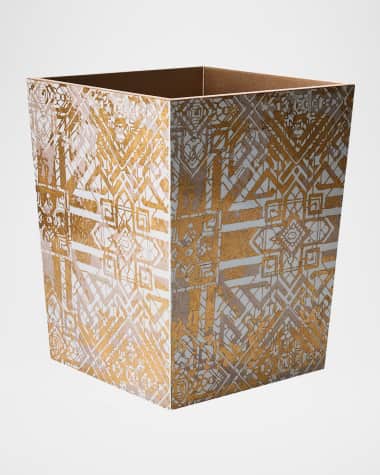 Kim Seybert Distressed Wastebasket