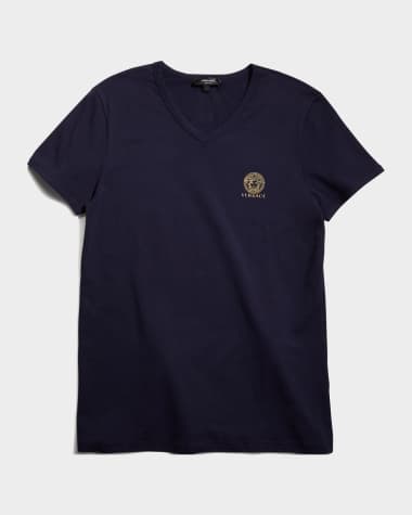 Versace Jersey V-Neck T-Shirt