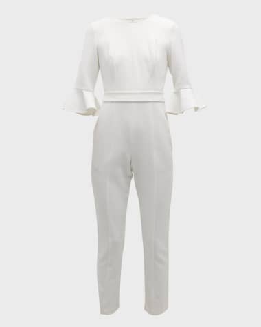 Neiman marcus white jumpsuit sales
