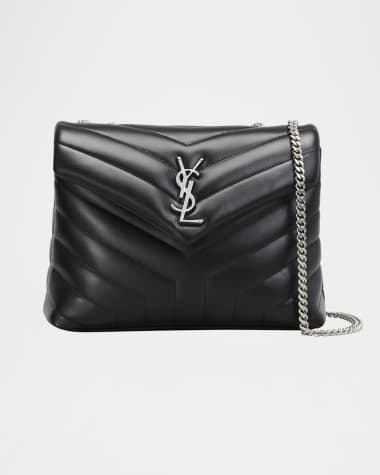 Saint Laurent Loulou Small YSL Shoulder Bag in Quilted Leather