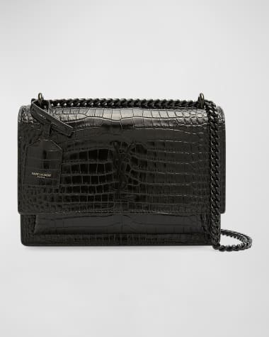 tas sling-bag Yves Saint Laurent Red Maroon SHW Wallet On Chain