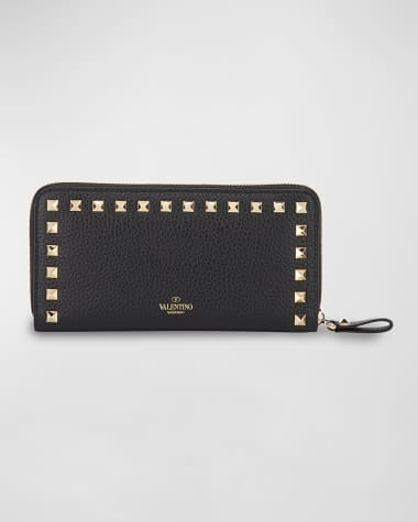 Valentino Garavani Rockstud Leather Continental Wallet