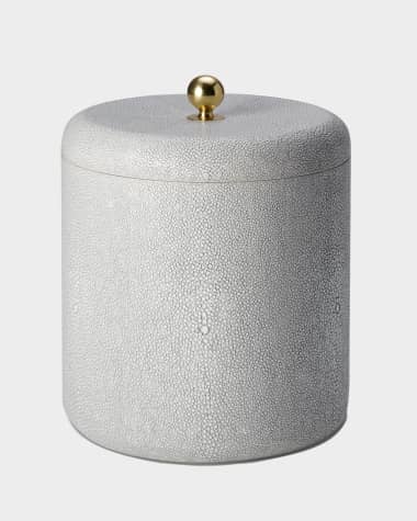 AERIN Faux Shagreen Ice Bucket, Chocolate