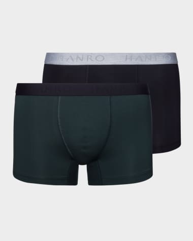 Hanro Men's Cotton Essentials Boxer Briefs 2-Pack
