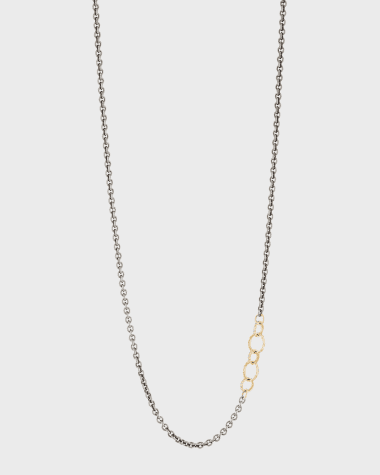 Armenta Old World Chain Necklace with Champagne Diamonds