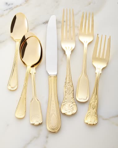 Towle Silversmiths 90-Piece Gold-Plated Hotel Flatware Service