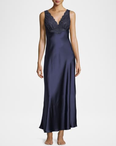 Christine Lingerie Bijoux Lace-Trim Nightgown