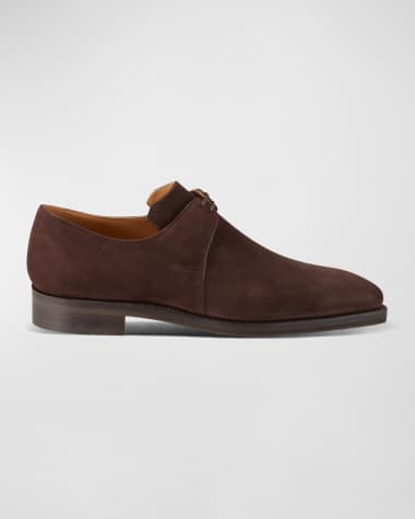 Corthay Men's Arca Suede Derby Shoes