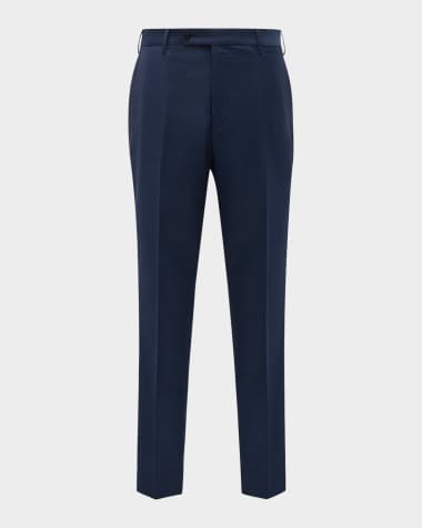 Zanella Men's Parker Classic Flat-Front Trousers