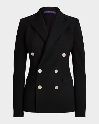 Ralph Lauren Collection Camden Double-Breasted Stretch-Wool Jacket