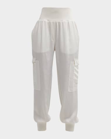 Cinq a Sept Tous Les Jours Giles Satin Jogger Pants
