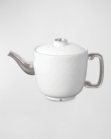 L'Objet Han Platinum-Plated Teapot, 34 oz.