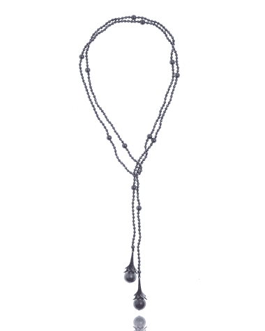 M.C.L. by Matthew Campbell Laurenza Multi-Pearl & Hematite Beaded Necklace