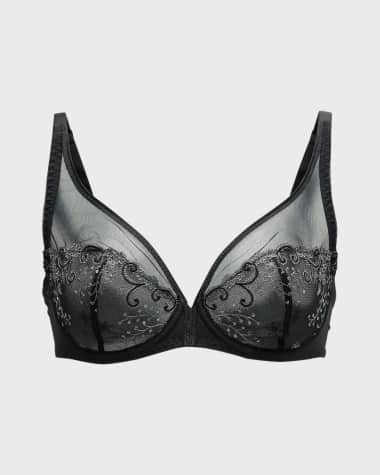 Simone Perele Delice Two-Part Full-Cup Sheer Plunge Bra