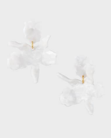 Lele Sadoughi Small Paper Lily Earrings