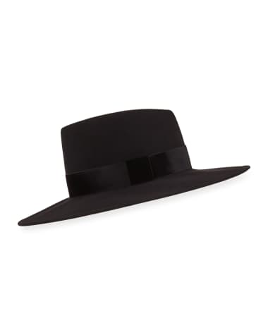 Eugenia Kim Harlowe Wool Panama Hat w/ Velvet Ribbon