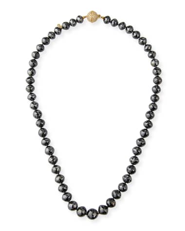 Splendid Company 18k Black Diamond White-Clasp Necklace