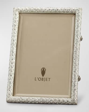 L'Objet Pave Platinum Picture Frame, 8" x 10"