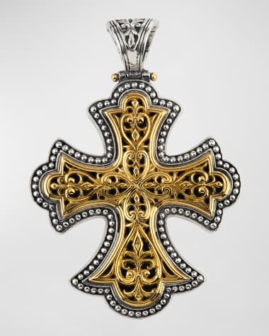 Konstantino Flared Cross Pendant