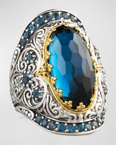 Konstantino London Blue Topaz Ring