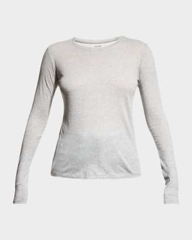 Vince Essential Long-Sleeve Crewneck Tee