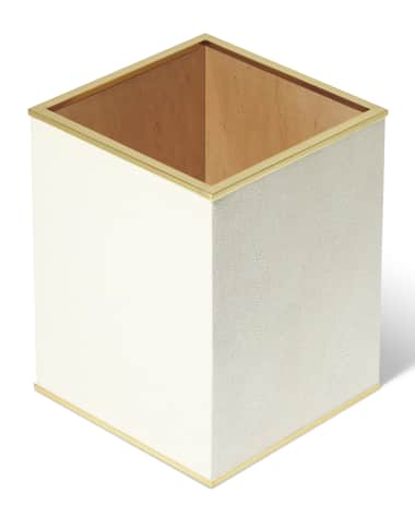 AERIN Classic Faux Shagreen Wastebasket