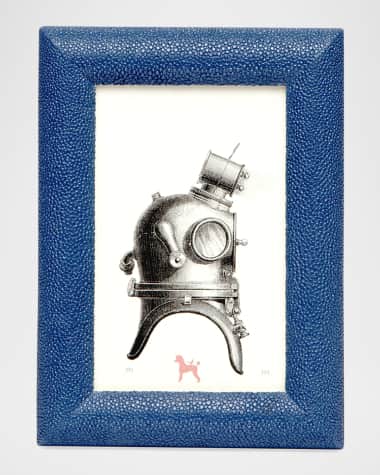 Pigeon and Poodle Oxford Faux-Shagreen Frame, 4x6