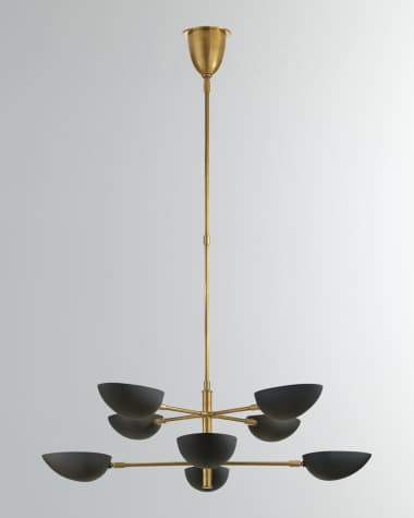 Visual Comfort Signature Graphic Large Two Tier Chandelier By AERIN