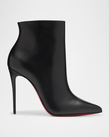 Christian Louboutin So Kate Calfskin Red Sole Booties