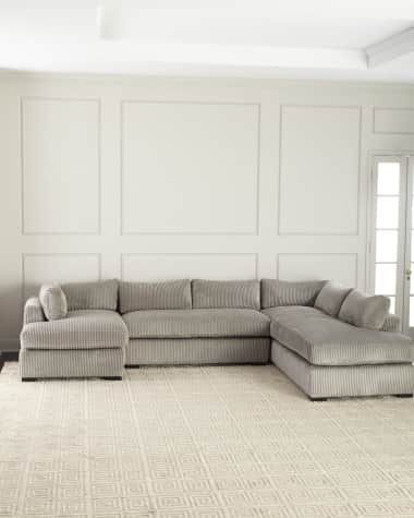 Old Hickory Tannery Mitchell Upholstered Sectional Sofa (Right Facing) 136.5"