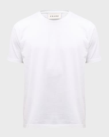 FRAME Men's Heavyweight Cotton Crewneck Classic Fit T-Shirt