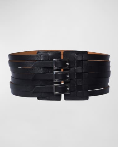 Vaincourt Paris Strap Leather Waist Belt