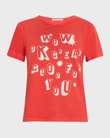 MOTHER The Sinful Graphic Crewneck Tee