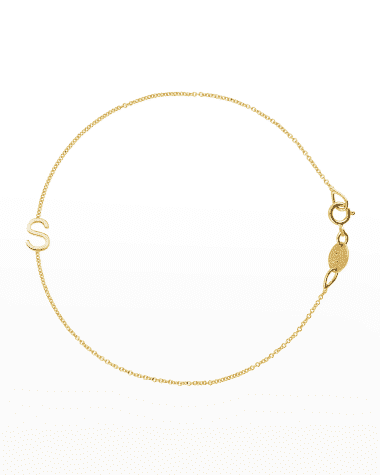 Maya Brenner Designs 14k Yellow Gold Letter Bracelet