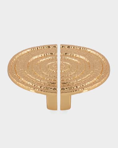 Michael Aram Gotham Half-Round Pull Brass 2-Piece Accent