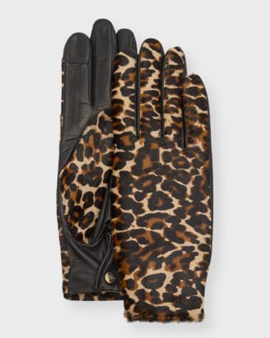 Agnelle Leather Gloves Lambskin Inside