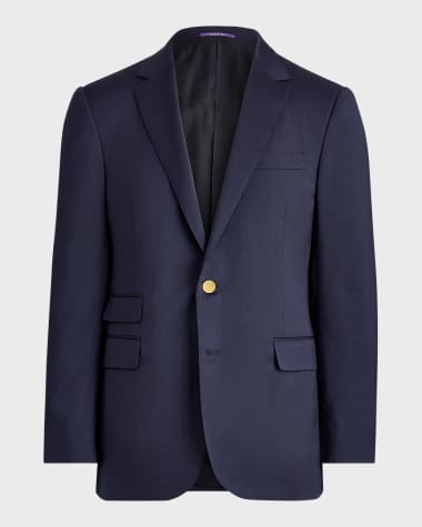 シャンパンゴールド テーラードジャケット　RALPH LAUREN Ralph Lauren Tailored Suiting | Neiman Marcus