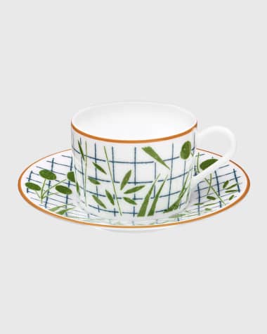 Hermes A Walk in the Garden Teacup & Saucer Set