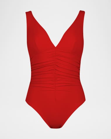 Karla Colletto Ruch-Front Underwire One-Piece Swimsuit