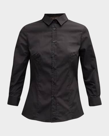 Carolina Herrera Classic Cotton Button-Front Shirt