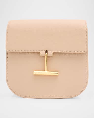 TOM FORD Tara Mini Crossbody in Grained Leather with Leather Strap