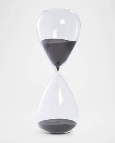 Bey-Berk Hand-Blown 90-Minute Crystal Sand Timer Hourglass