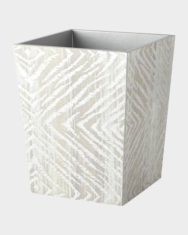Kim Seybert Zebra Wastebasket