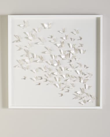 Wendover Art Group Silver Butterfly Shadowbox