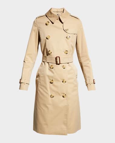 Burberry Kensington Heritage Belted Long Trench Coat